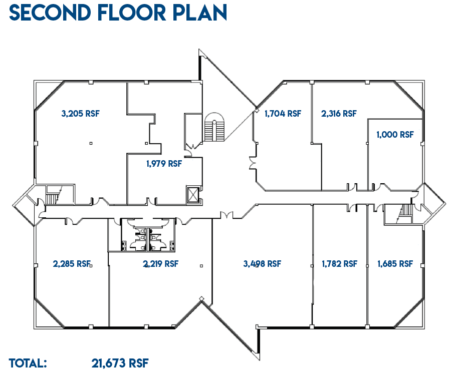 Second Floor Plan Montvale Office